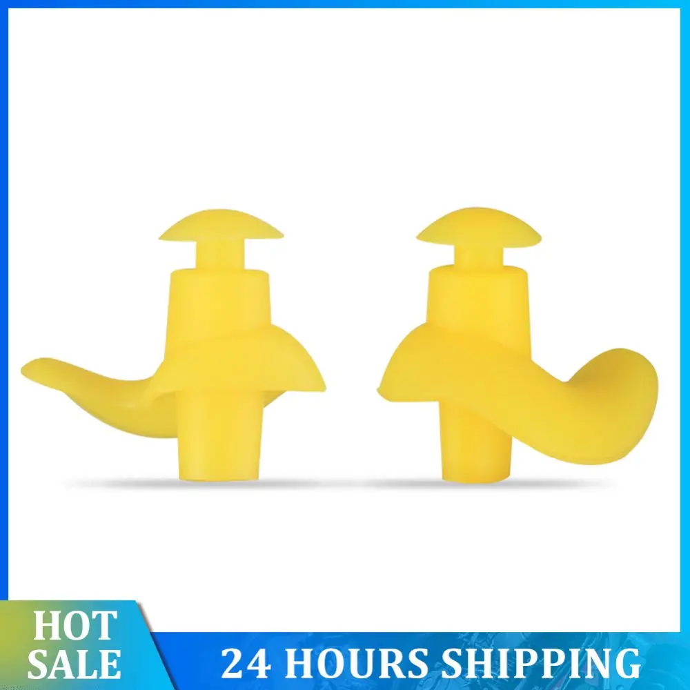 1/2 Pair Silicone Earplugs Portable Dust-Proof Water Sports  Ear Plugs With Box  Swimming Accessories  Diving Water Ear Plug