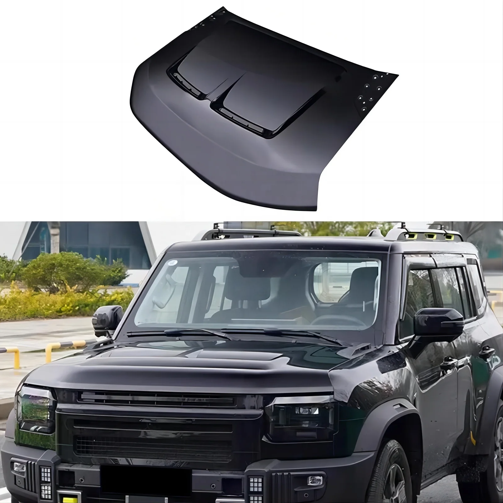 

Car Front Hood Fit for Chery JETOUR Traveler 2023 Modification Engine Hood Ventilation Hood Car Appearance Modified Accessories