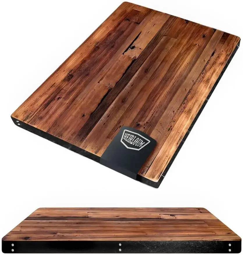 Reclaimed Wood Table Top - Rustic Recycled Solid Wooden Piece Perfect for Counters, Kitchens, Dining and Coffee Table Tops (Recl