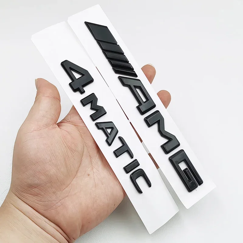 ثلاثية الأبعاد ABS أسود A35 A45 A160 A180 A200 A250 شعار رسائل 4MATIC شارة سيارة الخلفية ستار ملصق AMG شعار لمرسيدس بنز W176 W177 #3