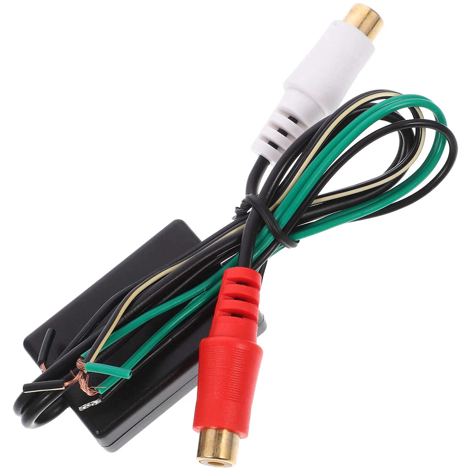 Rca إلى سلك محول محول عالي إلى منخفض لمضخم الصوت سيارة الصوت خط الناتج Rca الحبل كابل مكبر للصوت السيارة #2