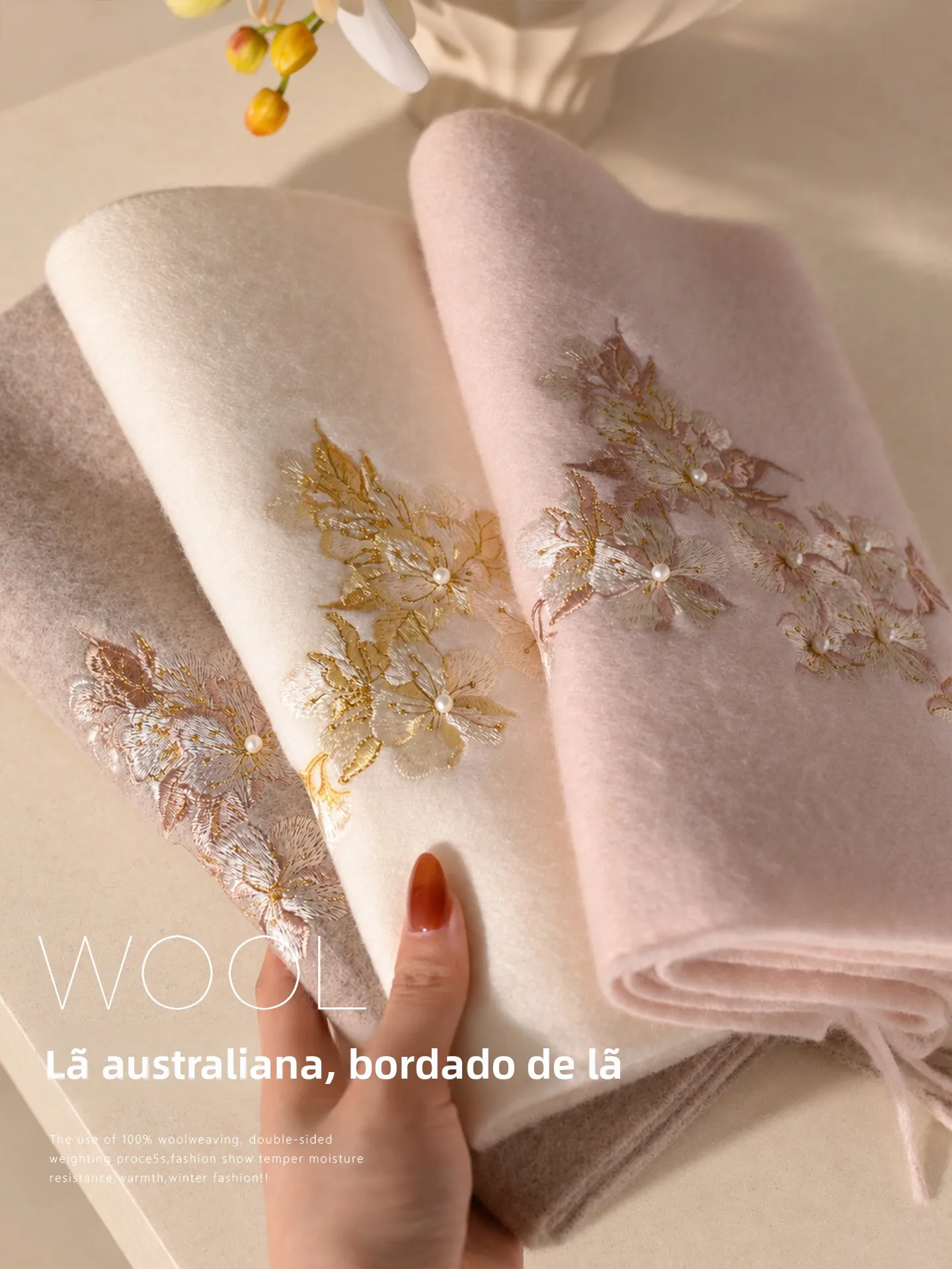 Echarpe-en-laine-100-rose-style-femme-nouvelle-collection-automne-hiver-2026-protection-du-cou-echarpe-brodee-haut-de-gamme-assortie-au-manteau
