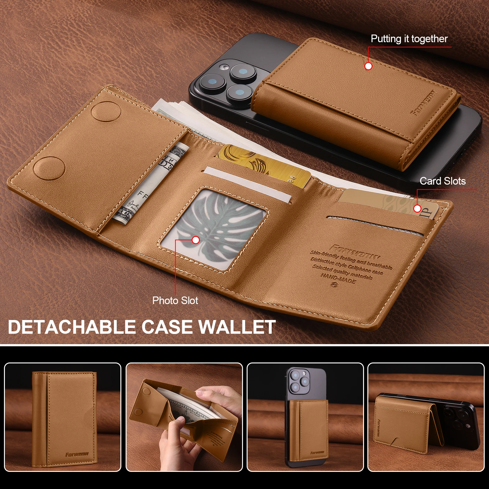 Wallet card business phone case for Samsung  for iphone 17  cover Luxury Retro leather cases