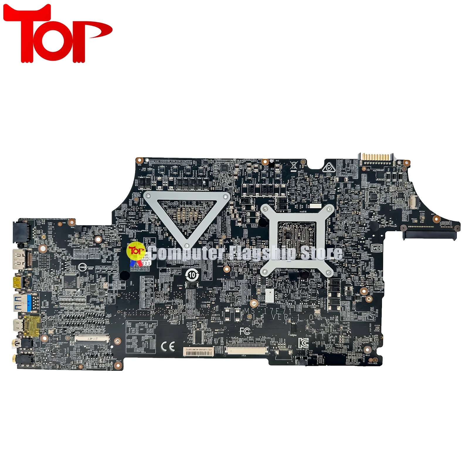 KEFU Mainboard For MSI MS-17E71 MS-17E7 Laptop Motherboard i5 i7 9th Gen GTX1660Ti/V6G