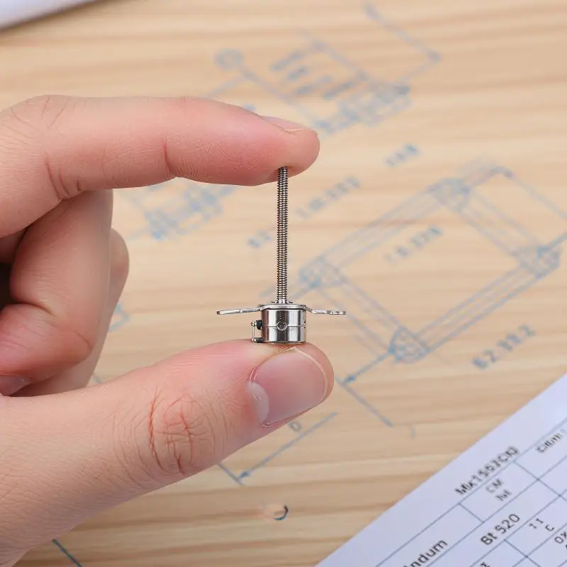 Micro 2 Phase Stepper Motor 6mm 4 Wire Adjustable Long Shaft For Optical Instrument Motorized Adjustment
