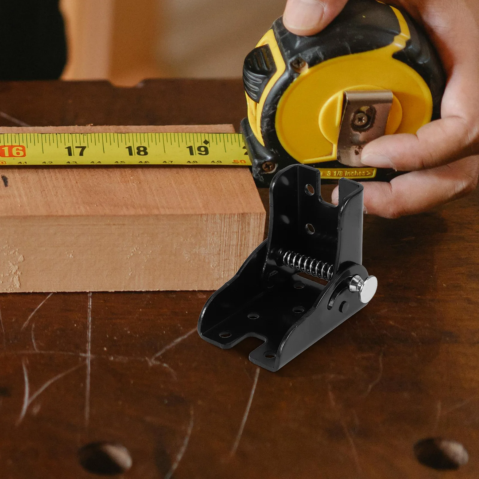 

2pcs Self Locking Folding Hinge 90 Degree Heavy Duty Iron For Table Leg Support Bracket Furniture Workbenches Home Office Space