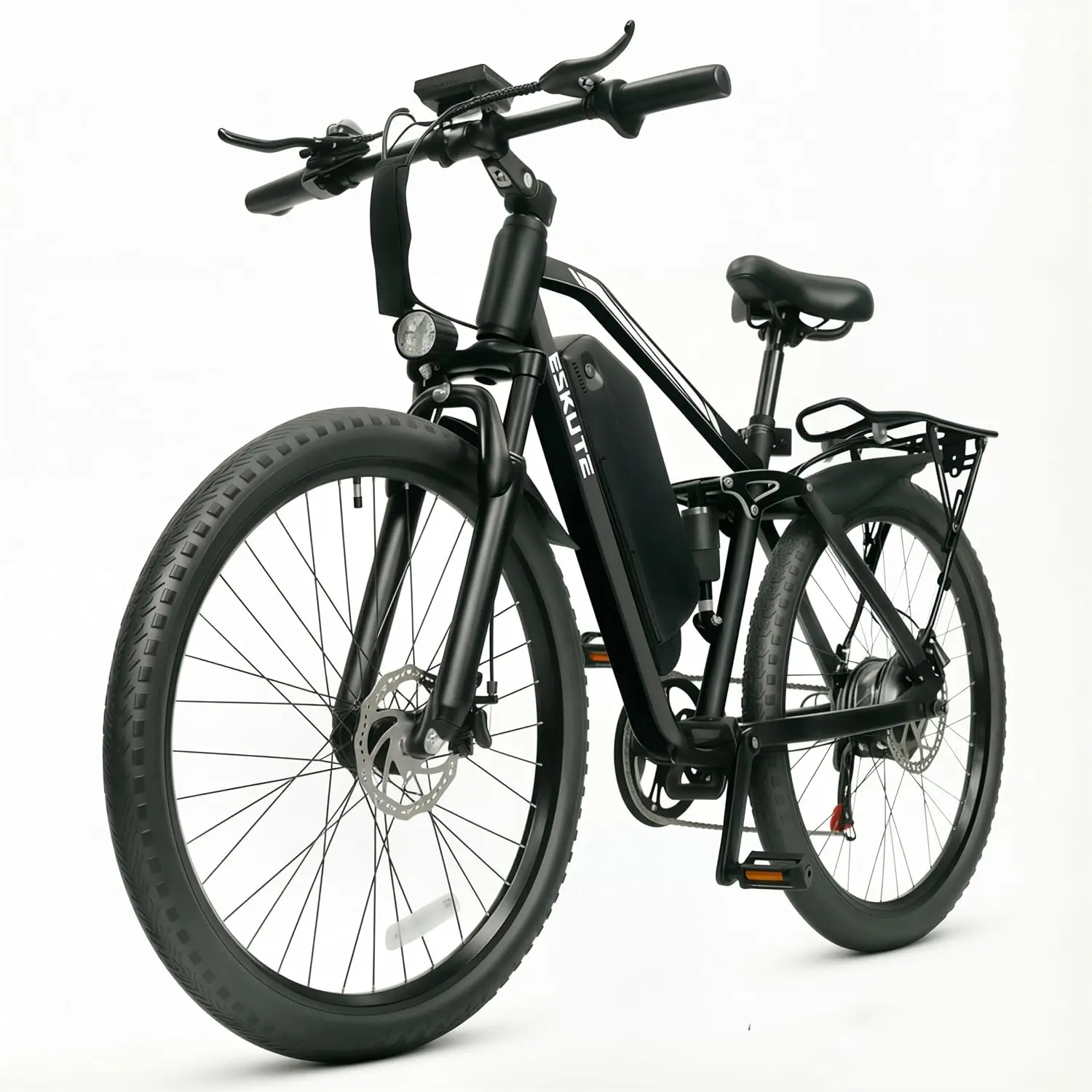 27.5 Inch Electric Mountain Bike, 1500W Motor 31MPH, 48V 20.8Ah Battery 80 Miles, Full Suspension Commuter E-MTB, Customized