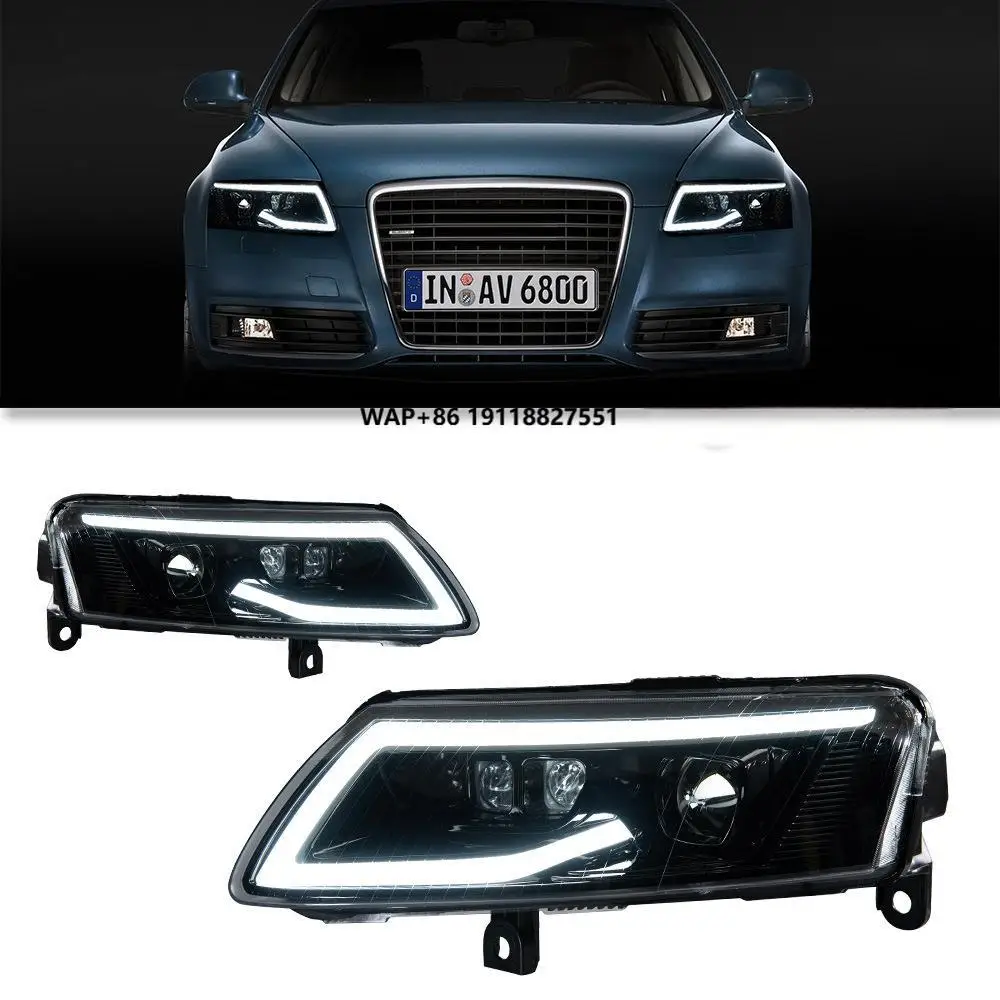 

Car Lights forA6 2004-2011 LED Dynamic Signal Headlights New Condition Front Projector Lens DRL Automotive Accessory
