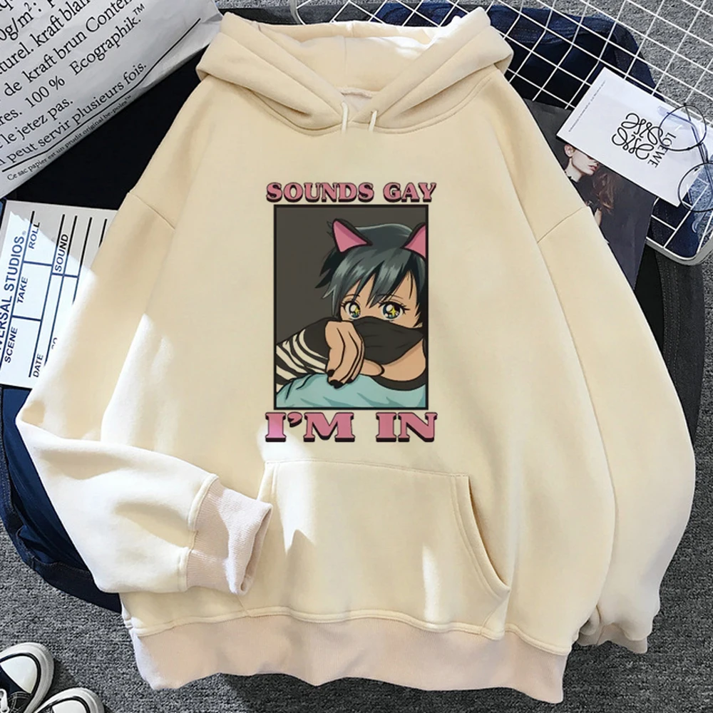 Femboy Hoodies Vrouwen Winter Streetwear Anime Koreaanse Stijl Capuchon Kleding Vrouwen Harajuku Trui