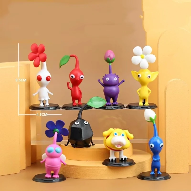 Pikmins Figure Set Toy Pikmins Figurines Rock Pikmins Oatchi Plastic Doll Blue Ice Plastic Toys Figuras Action Figures Christmas