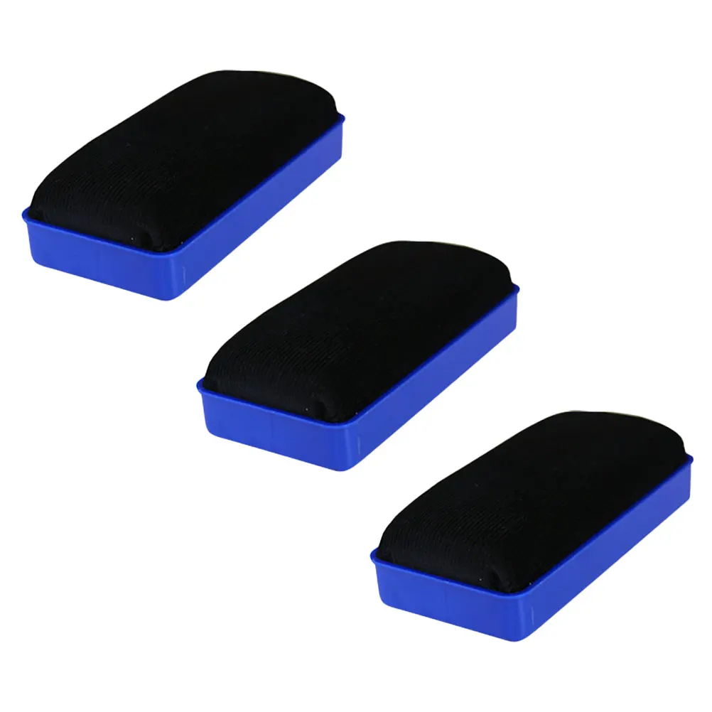 

3Pcs Whiteboard Eraser Magnetic Lightweight Plastic Flannel Cleaning Tool for Office School Classroom Use Practical