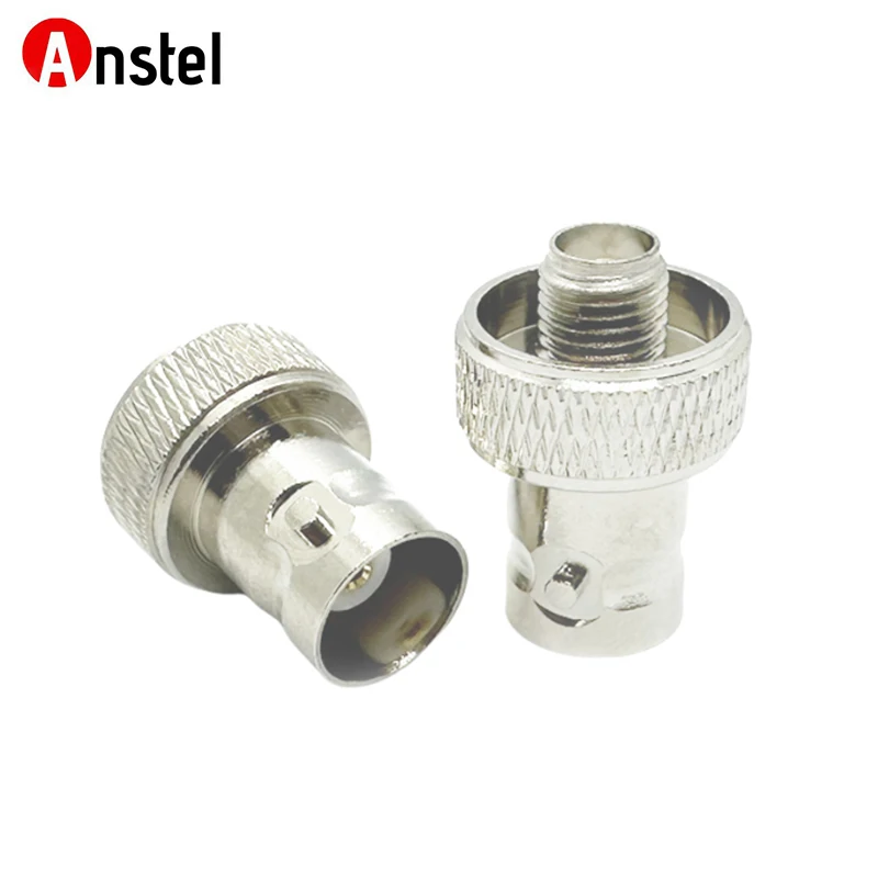 BNC Female Jack to SMA Female Jack Nickel Plated RF Adapter Connector for Two Way Handheld Radio