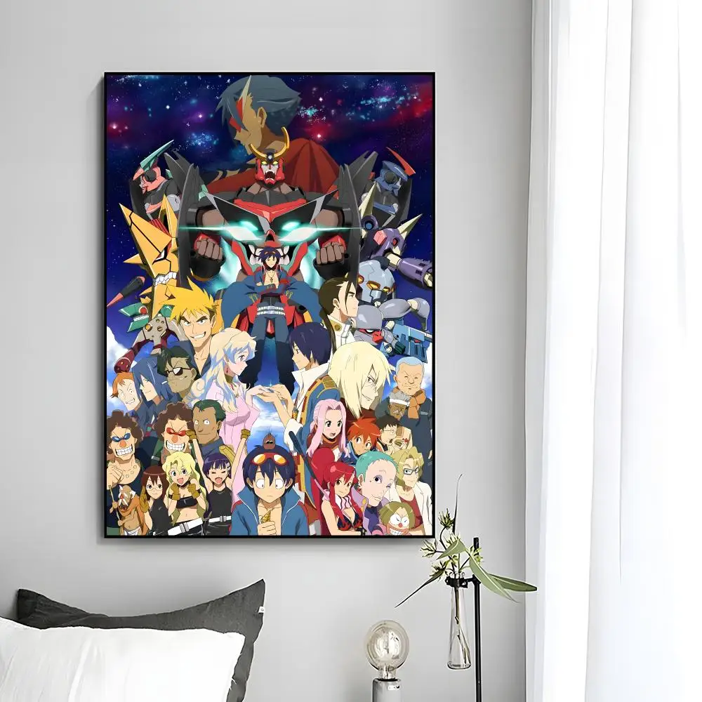 Action-Anime-Poster „T-Tengen Toppa Gurren Lagann“, Wandkunstdruck, dekoratives Wandbild, Heimdekoration, Geschenk, ungerahmt – Detail 20