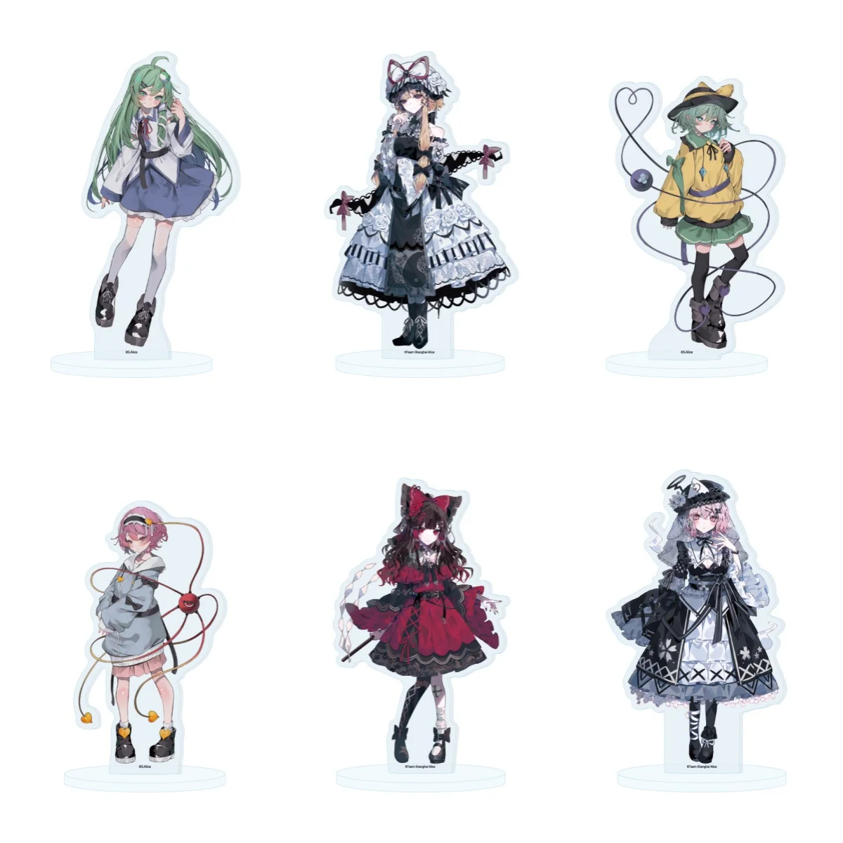 HOT Game Anime Touhou Project Acrylic Stand Figure Stand Plate Cosplay Prop Decor Cartoons Keychain Firend Christmas Gifts