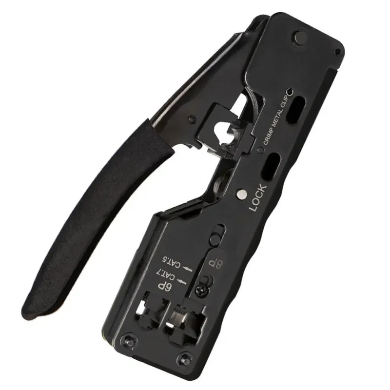 Multifunctioneel Netwerk Tang Krimpgereedschap Cat5 Cat6 Cat7 Rj45 Passeren Alles In Één Ez Crip Tool Voor Rj11 R12 Rj45