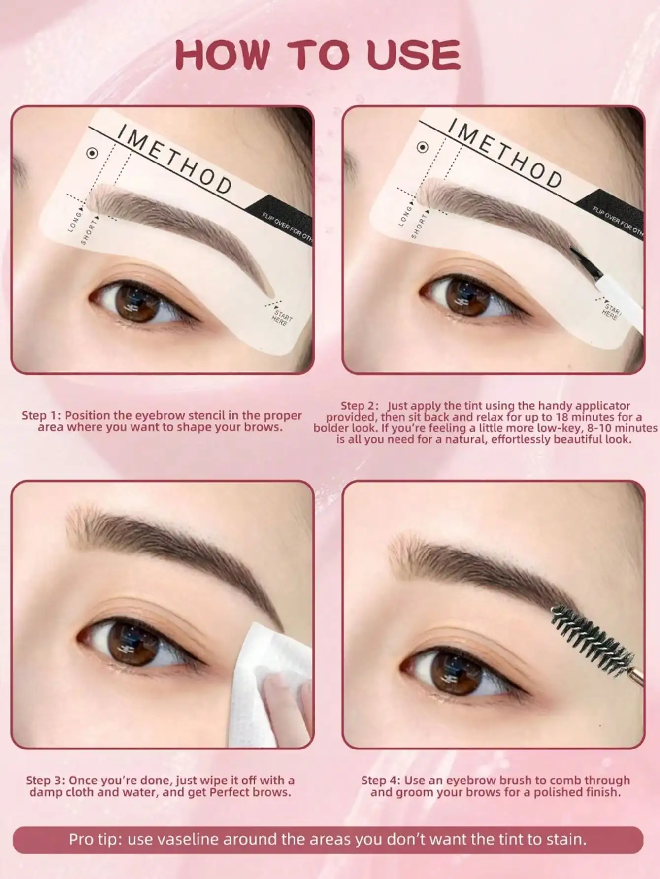 7 pezzi, tinta per sopracciglia istantanea tinta per sopracciglia premixata tinta per sopracciglia gel a lunga durata 7 giorni tinta per sopracciglia, trucco per sopracciglia, sopracciglia non sbavate