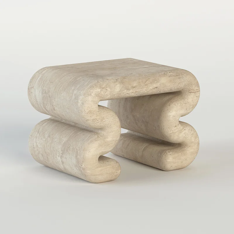 &d Wabi-sabi Natural Stone Caved Coffee Table Living Room Travertine Coffee Table.Console Table