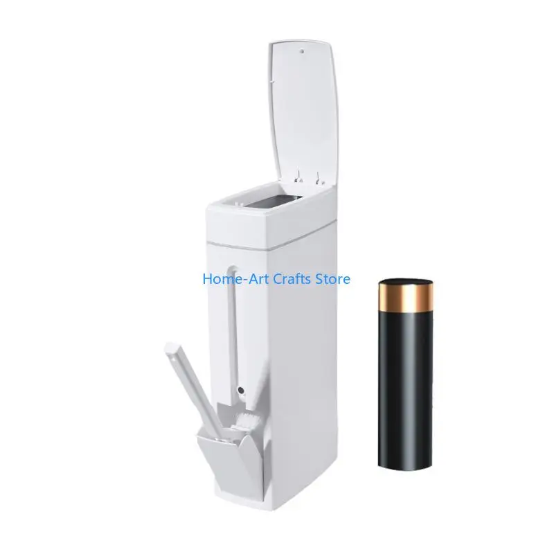 Y3NA Bathroom Trash Can Rectangular Modern Waste Can for Bathroom Kitchen Decoration