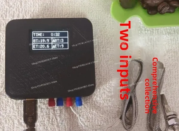 Baking, coffee beans, and manual intelligence dual-channel capable of displaying real temperature curves