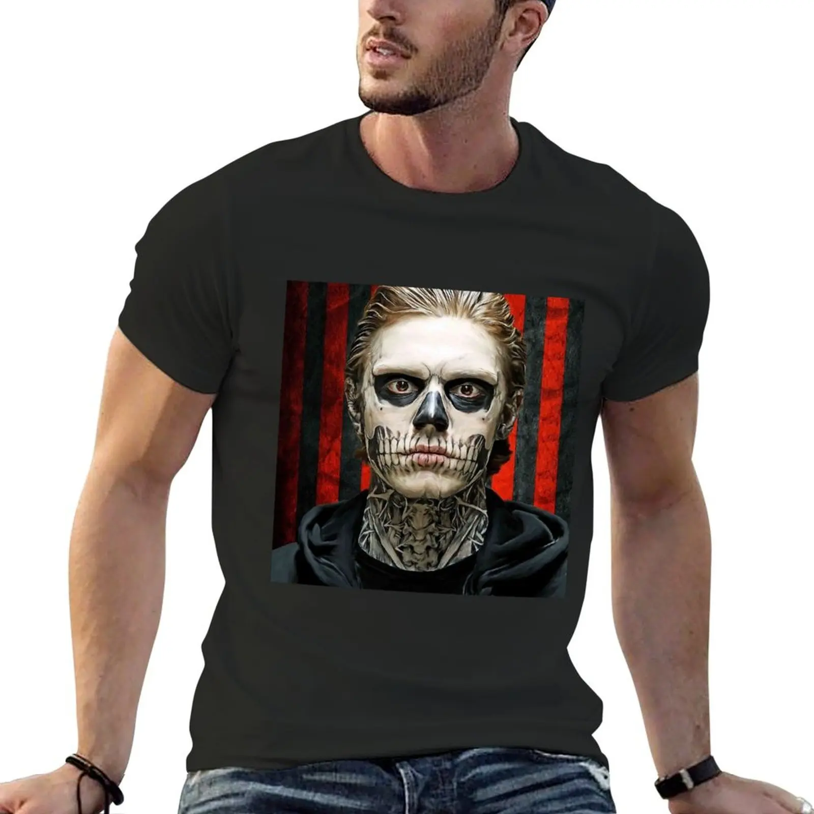 

normal people scare me tate langdon [BESTSELLER] T-Shirt tops rapper graphic tees mens tall t shirts