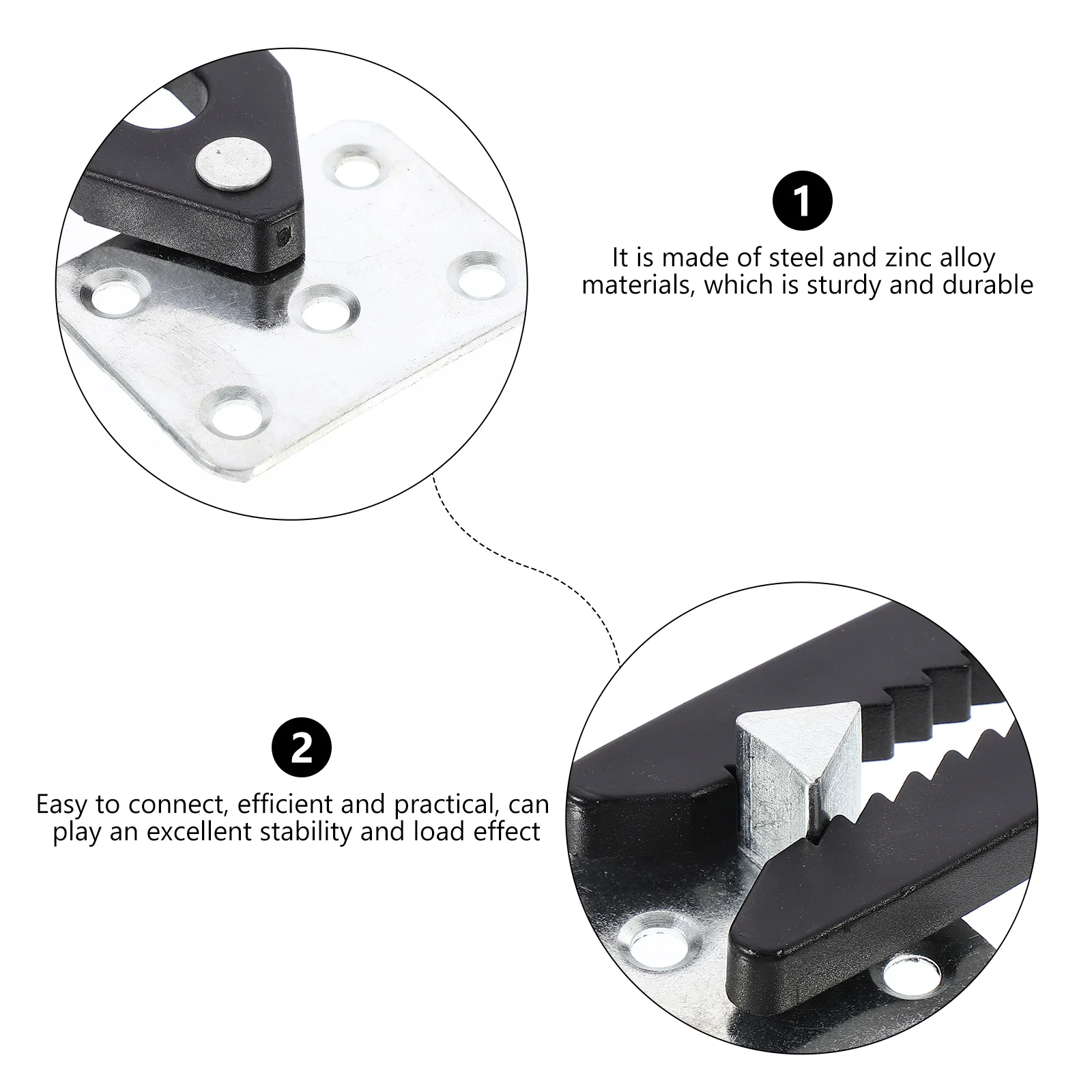 

4pcs Sofa Fixer Sectional Furniture Connectors Brackets Secure Sofas Sturdy Adjustable Fits Different Style Couch