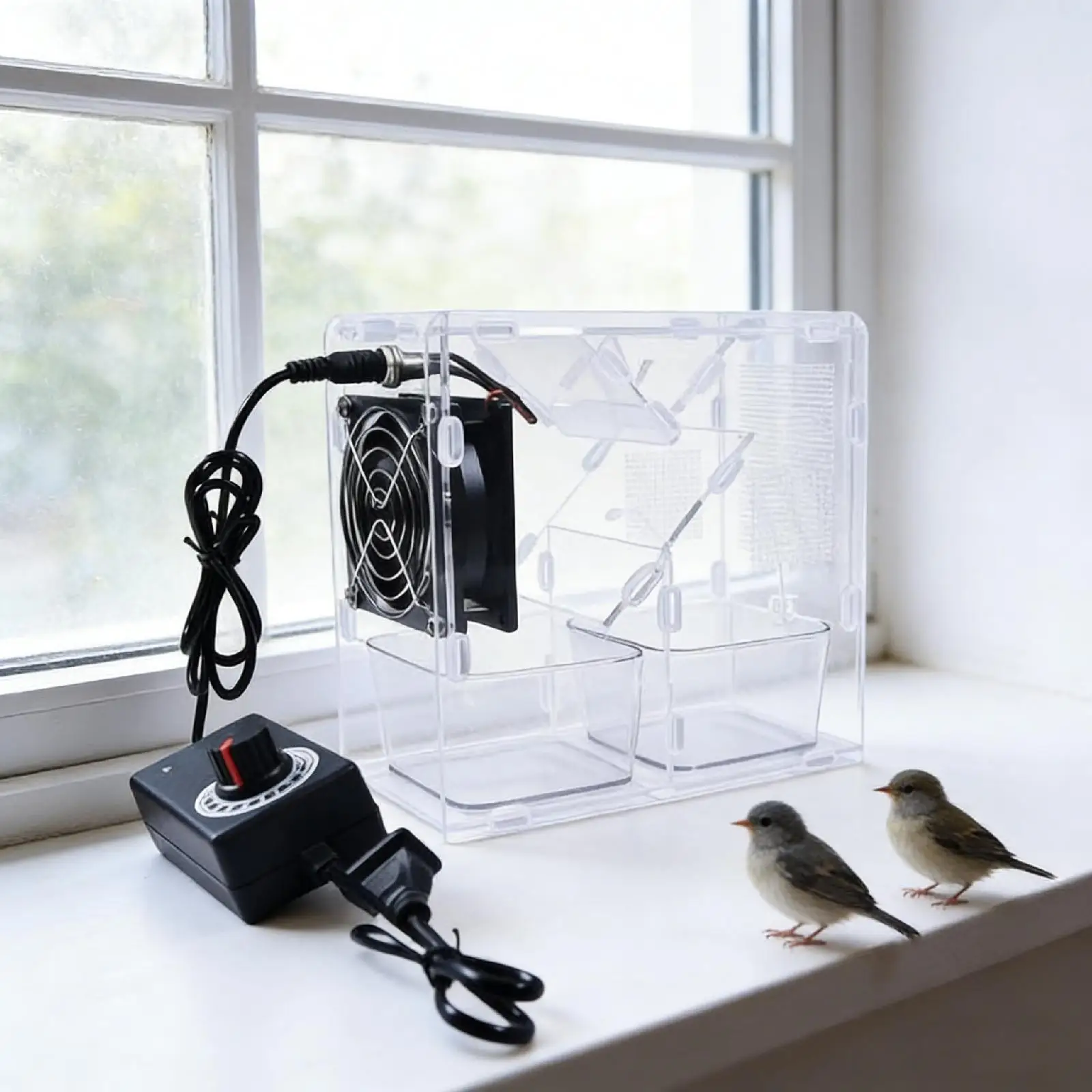 Bird Seed Cleaner Versatile Efficient Grains Blowing Machine Grain Cleaning Winnower Machine Bird feed Blown Shell Splitter