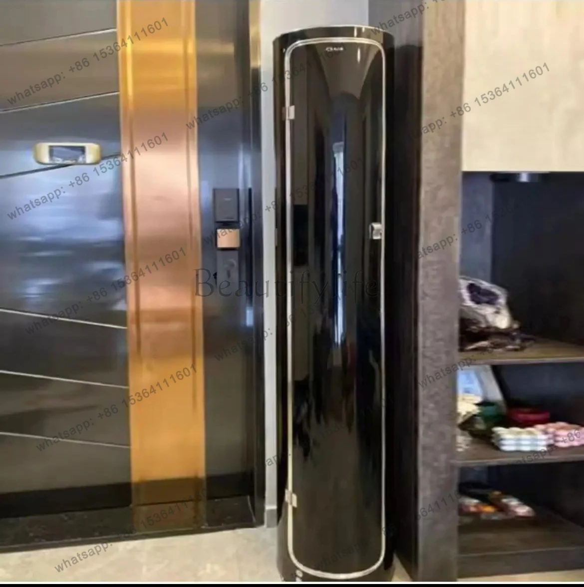 intelligent disinfection and sterilization 360-degree rotating shoe cabinet, cylindrical household door shoe rack