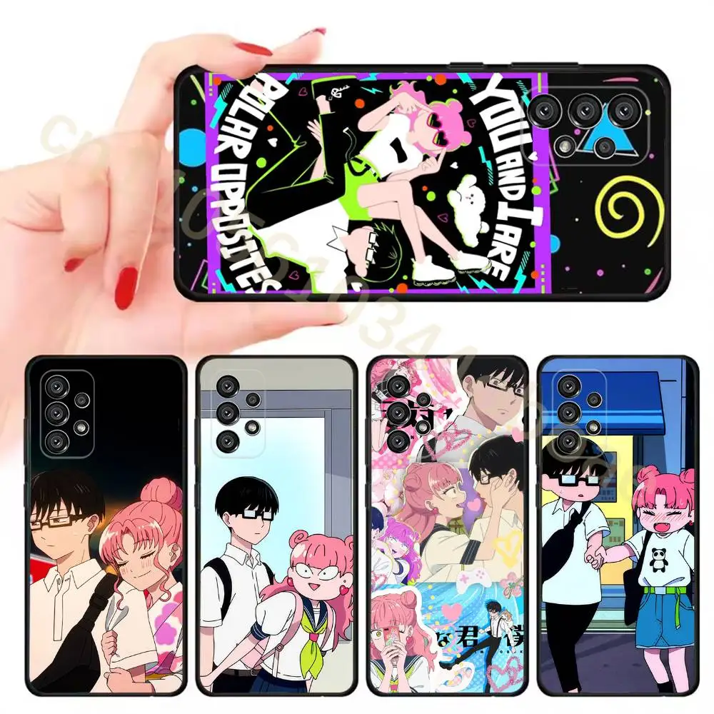 Y-You and I Are Polar Opposites Phone Case for Samsung Galaxy A20,21s,22,31,32,52,71,80,A91,5G Colorful Cover Smartphone Pretty