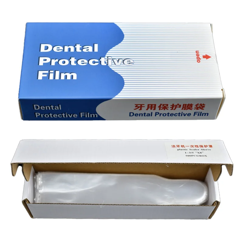 الأسنان المتاح الأكمام الغطاء الواقي قشارة بالموجات فوق الصوتية مقبض كم مادة البولي ايثيلين منتجات طب الأسنان