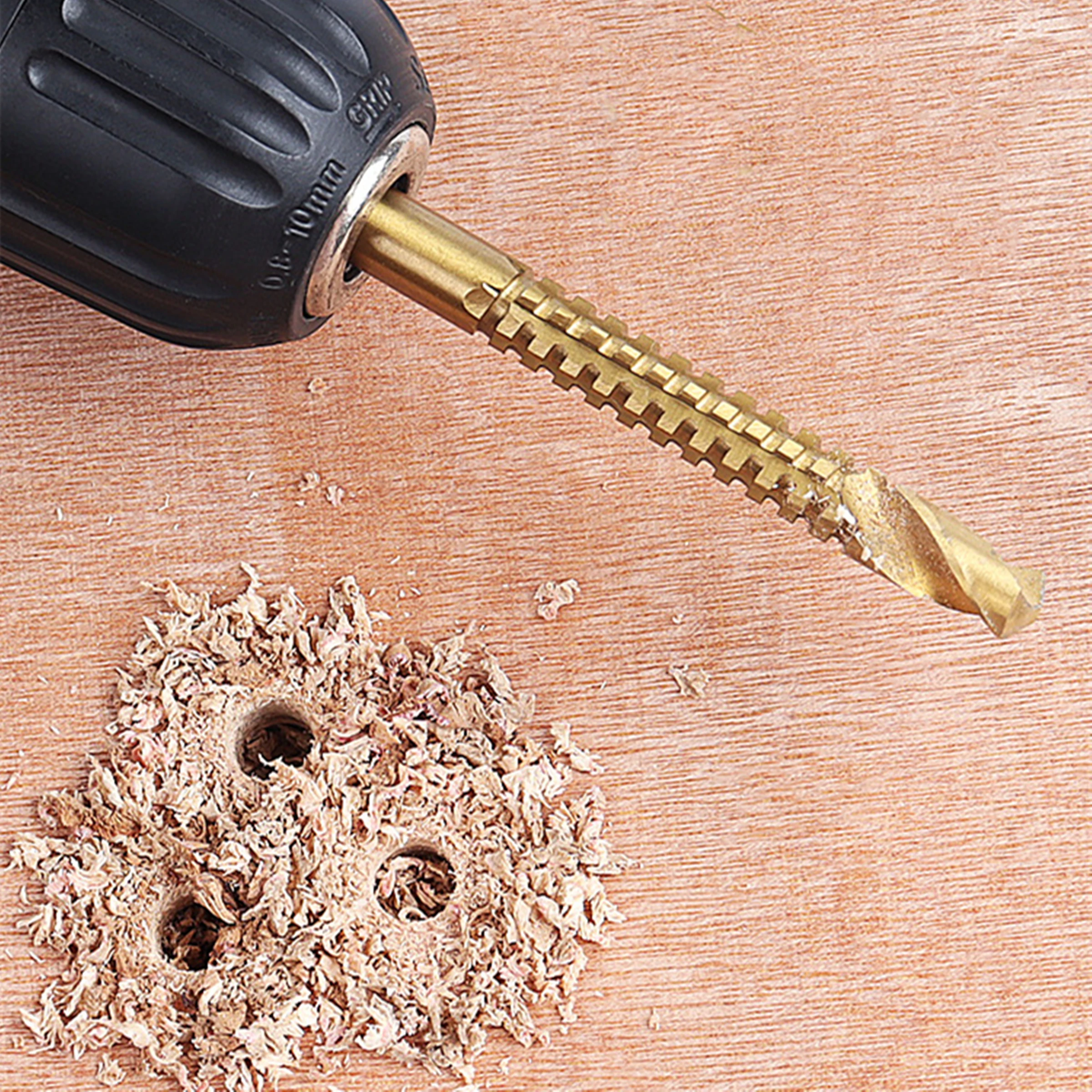 สว่านฟันเลื่อยสําหรับเจาะกระดานไม้และ Slotting ไม่สม่ําเสมอเจาะรูฟันเลื่อย Twist เจาะไม้เจาะรูเจาะ