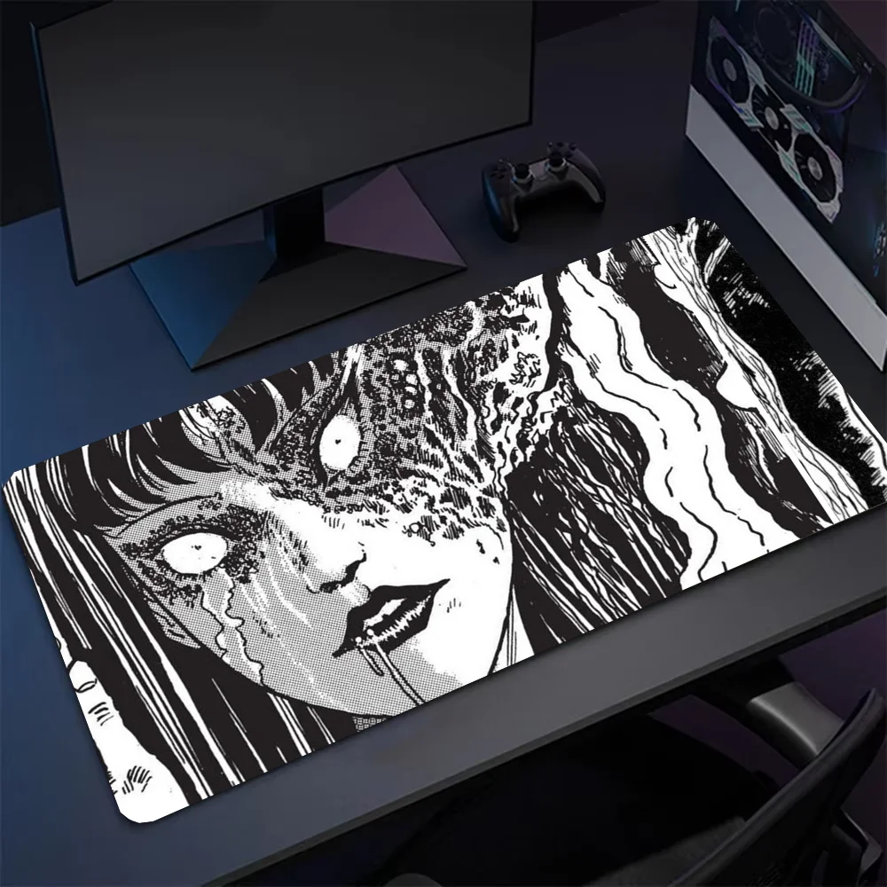 Non-slip Mouse Pad J-Junji I-Ito T-Tees H-Horror Suitable For Office Computers Laptops E-sports Game Desk Mats XXL Keyboard