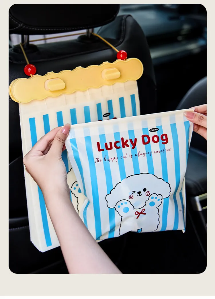 Hanging Disposable Car Trash Bags, Creative Portable Vehicle Interior Waste Storage Bag Car Clean Garbage Organizer