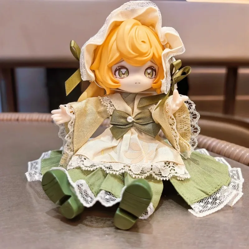 Genuine Inedible Doll Blind Box Jump Lunar Time Bunny Baby Series 1/12 Movable Anime Figure Desktop Decoration Kid Birthday Gift