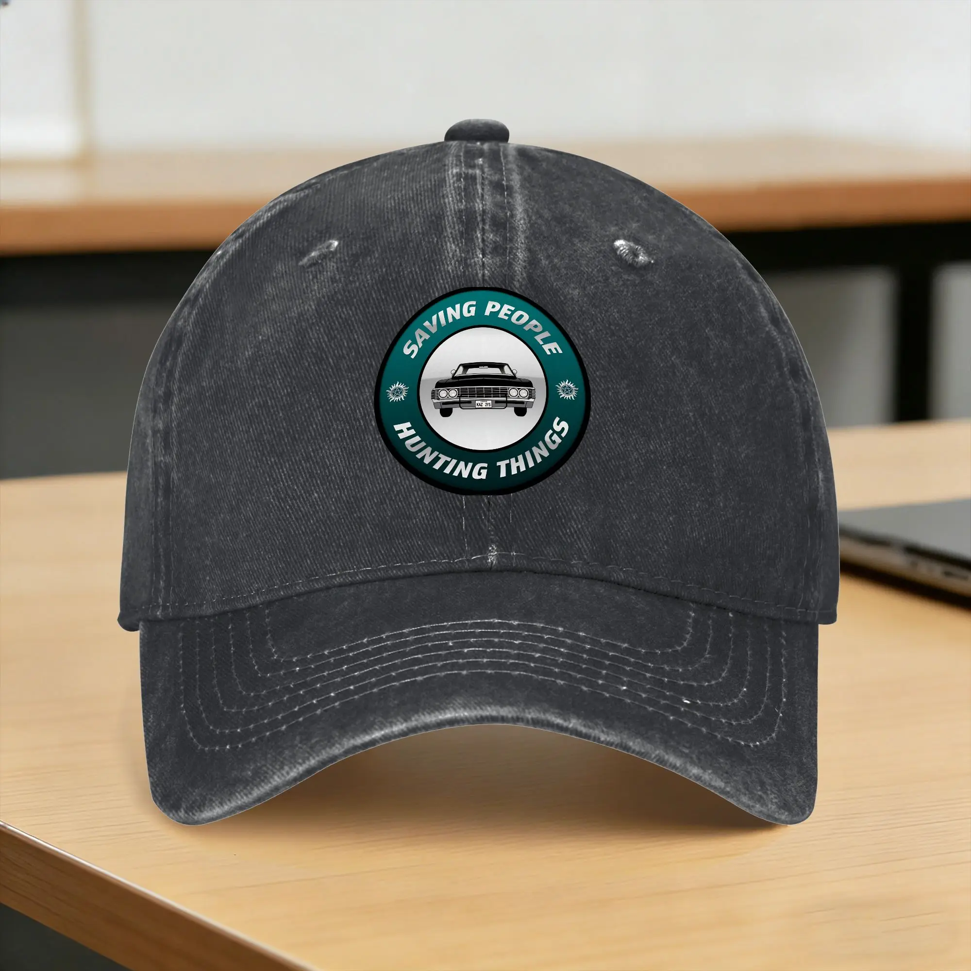 

Impala Supernatural SPN IMPALA Casual Baseball Cap For Couple Women Summer Outdoor Sports Trucker Hat Streetwear Snapback Cap