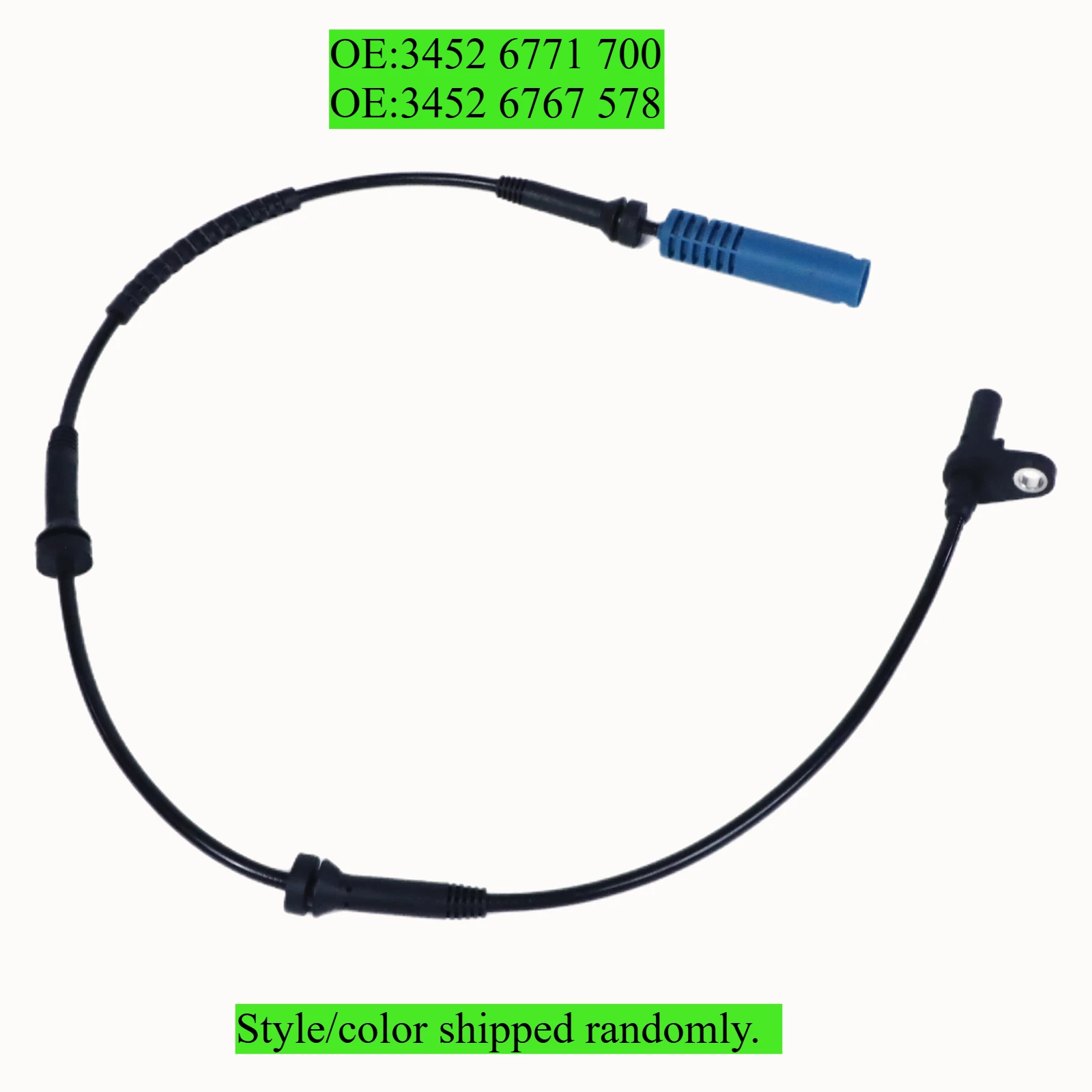 Front Left Right ABS Wheel Speed Sensor for BMW E60 E61 525xi 530xd 530xi 525xd 528xi 530xd 535xi, 34526771700, 34526767578