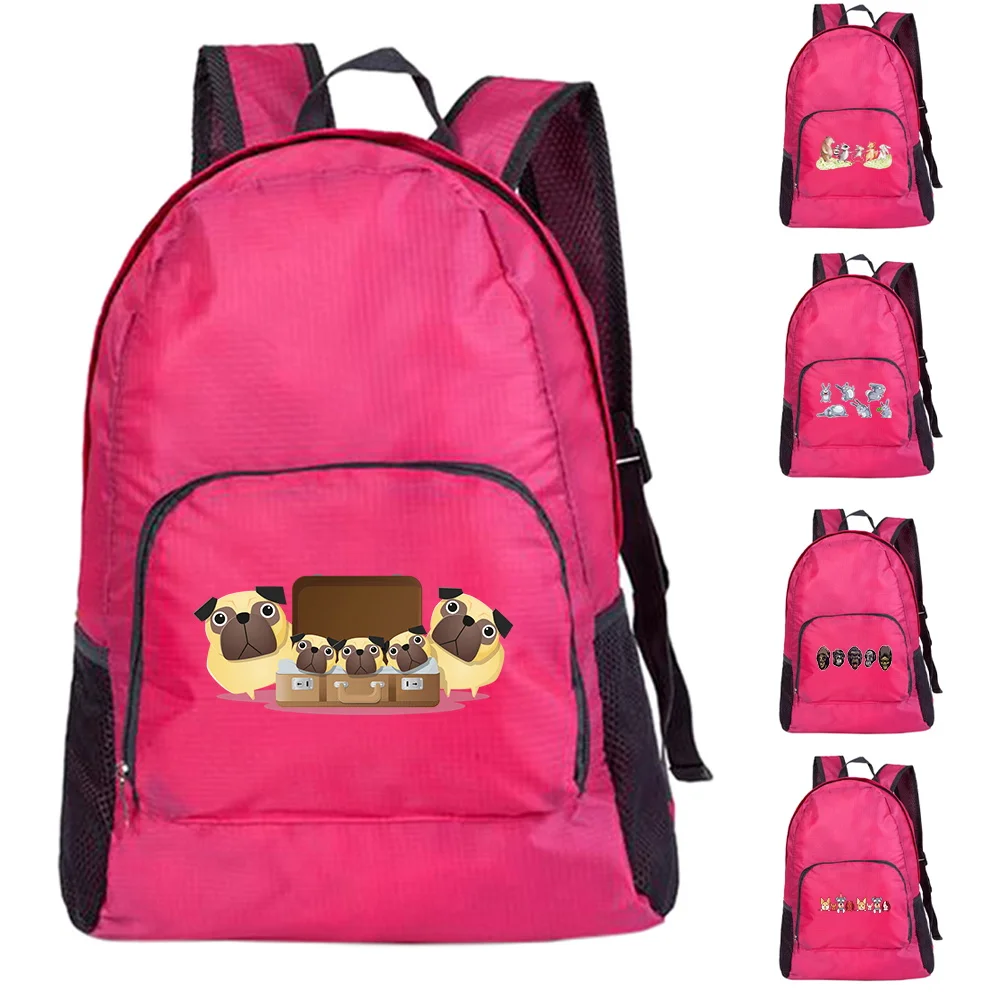

New Cartoon Print Foldable Bags Ultralight Packable Backpack Outdoor Sport Daypack for Men Women Hiking Travel Folding Backpacks