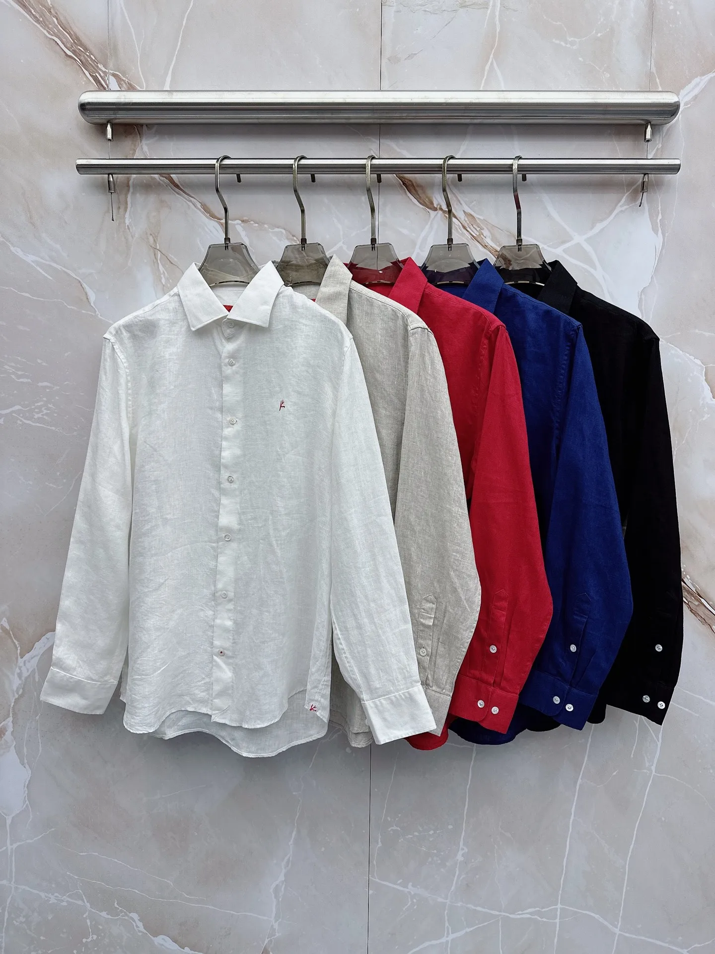 BLLIYOSS Linen casual shirt Long-sleeved Men Casual High-quality Striped Long sleeved Old Money Simplicity Advanced Fabric S-4XL