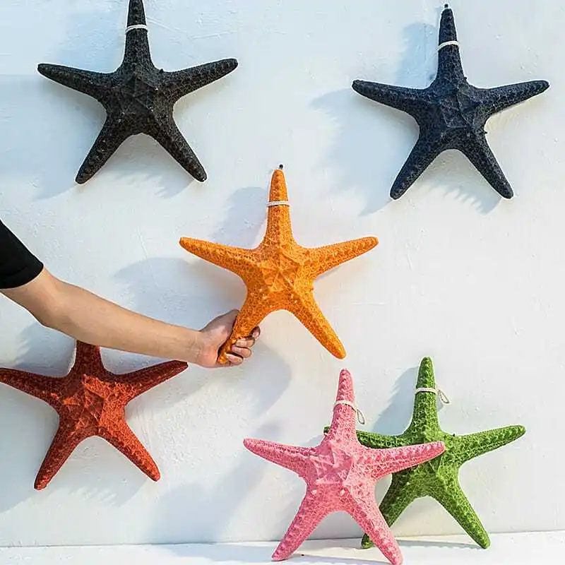 

33 39 см морская звезда средиземноморская имитация смолы украшения стены свадебный реквизит