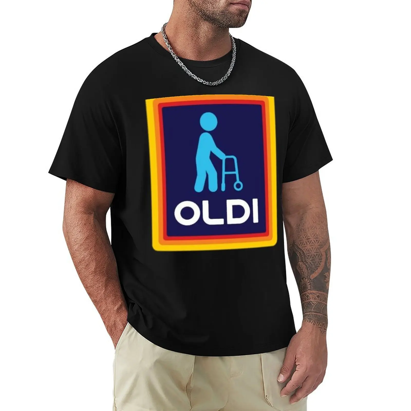 

Aldi Inspired Oldi T-Shirt animal prinfor boys summer 2025 oversized t shirt men