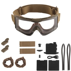 Ventilador antivaho táctico inalámbrico para gafas de tiro y airsoft