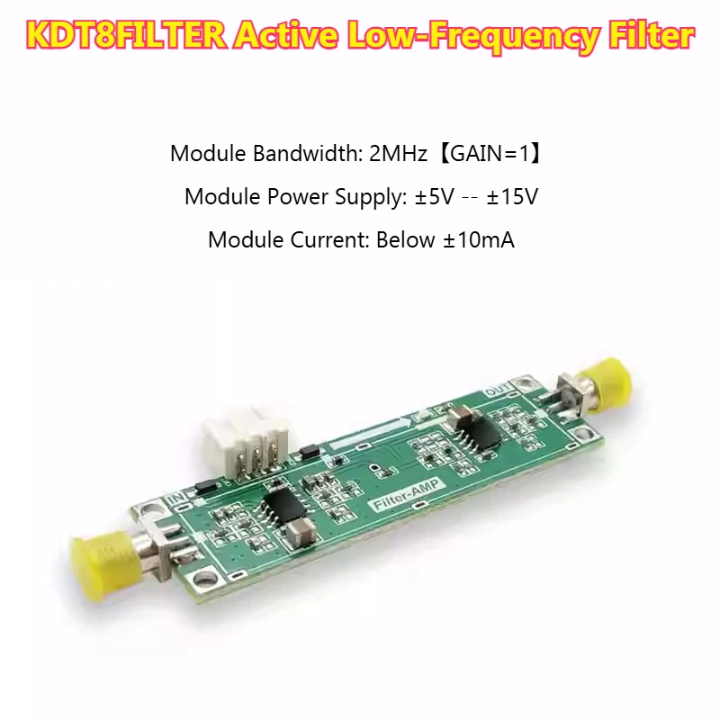 KDT8FILTER-002 Low-pass Filter Module 4th Order 8th Order Within 100K, Active Low-frequency Filter Module Customization