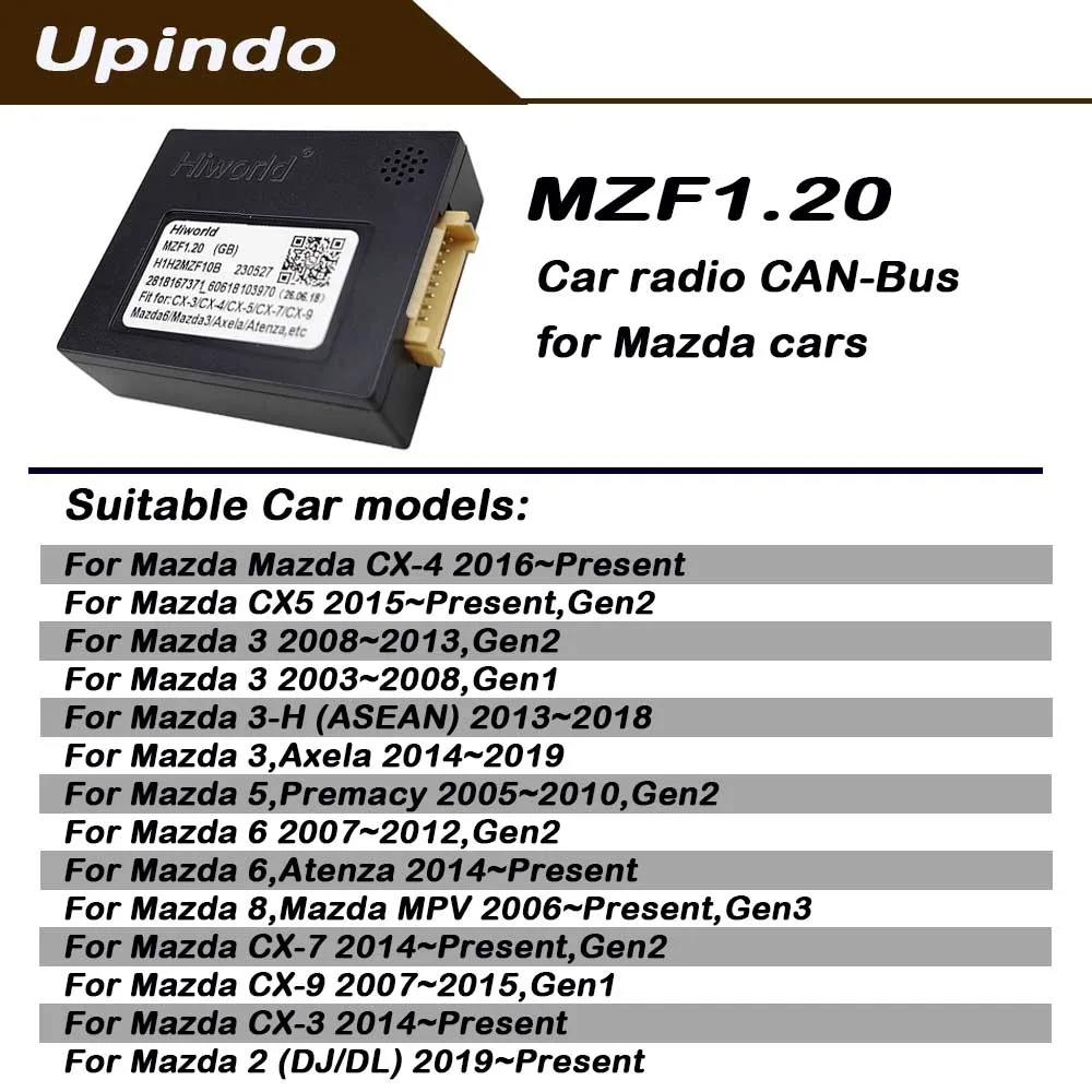 CAN Bus Box Decoder Adapter For Mazda 2 3 5 6 8 Axela MPV Atenza CX-3 CX-4 CX-5 CX-7 CX-9 Car Android Stereo Head Unit