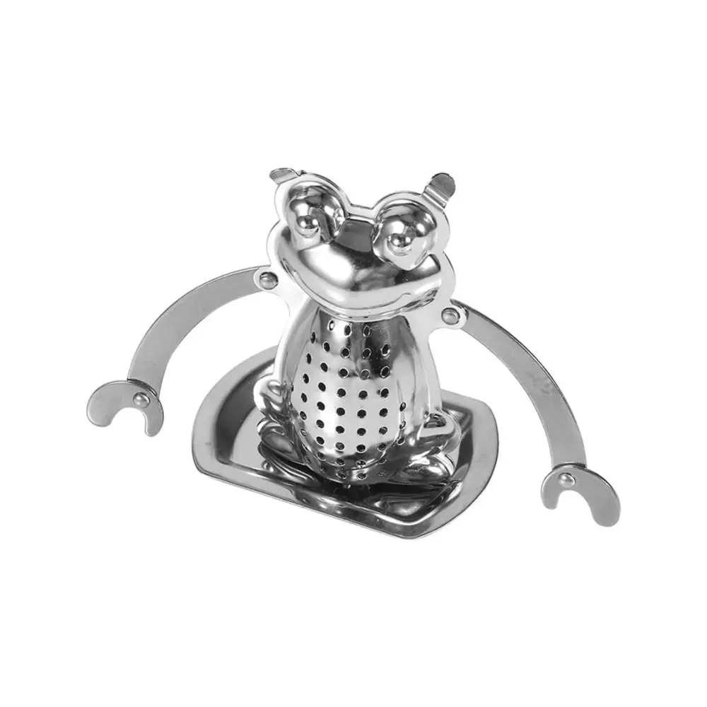 Frog Design Tea Infuser Ball Mesh Strainer Fine Filter Loose Leaf Tea Strainer Stainless Steel Easy Clean Tea Diffuser Filter