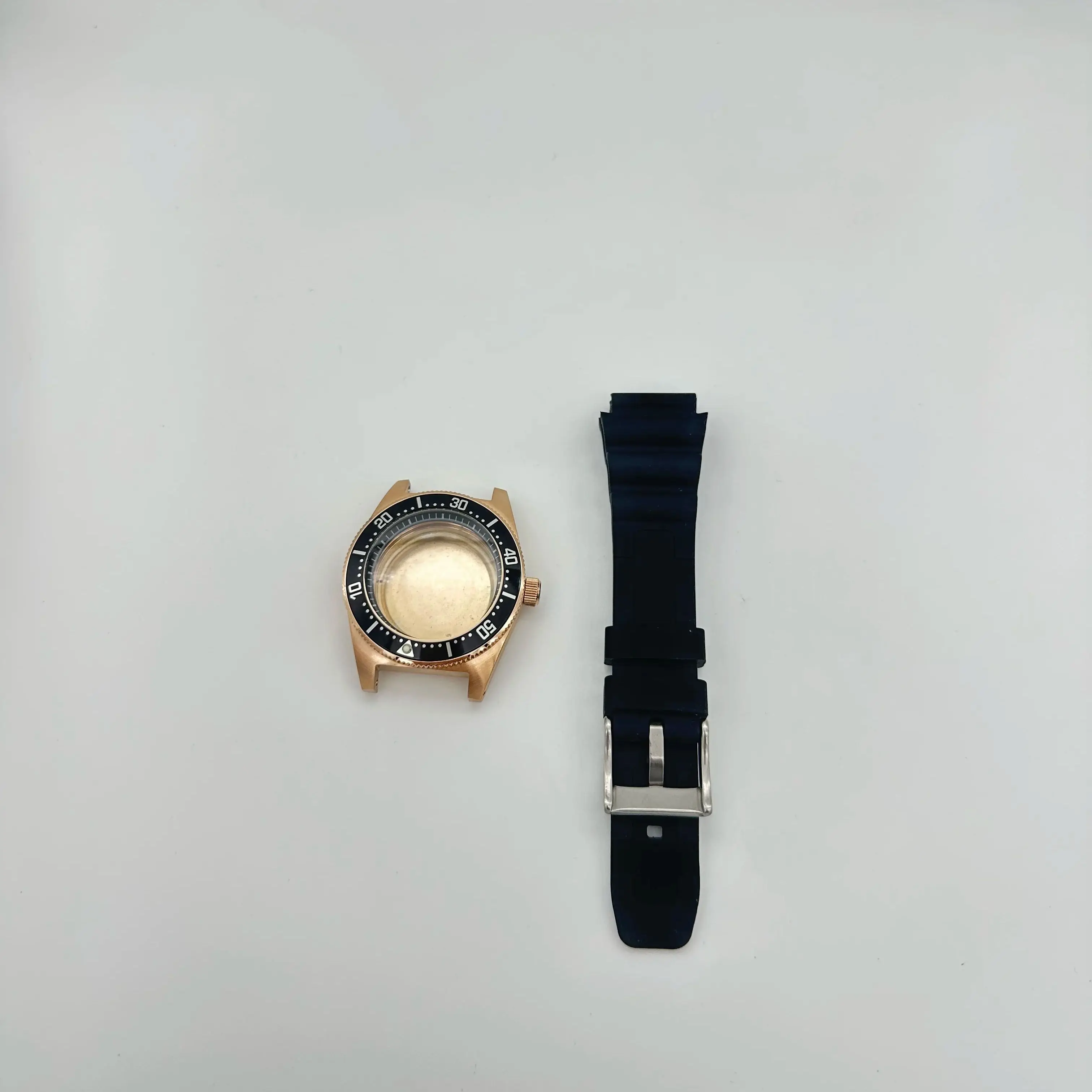 40mm改造機械式時計ケースシリコンバンドセット（NH35/NH36/NH38ムーブメント対応）