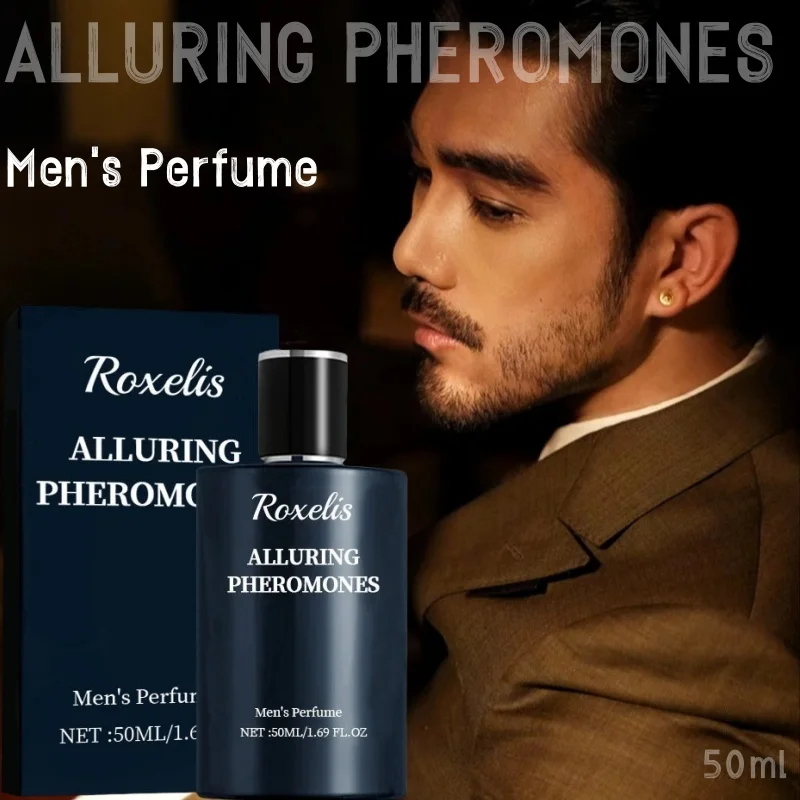 Perfume de bergamota masculino personalizado 50ml spray de fragrância charmoso durável, adequado para namoro diário masculino e trabalho de viagem