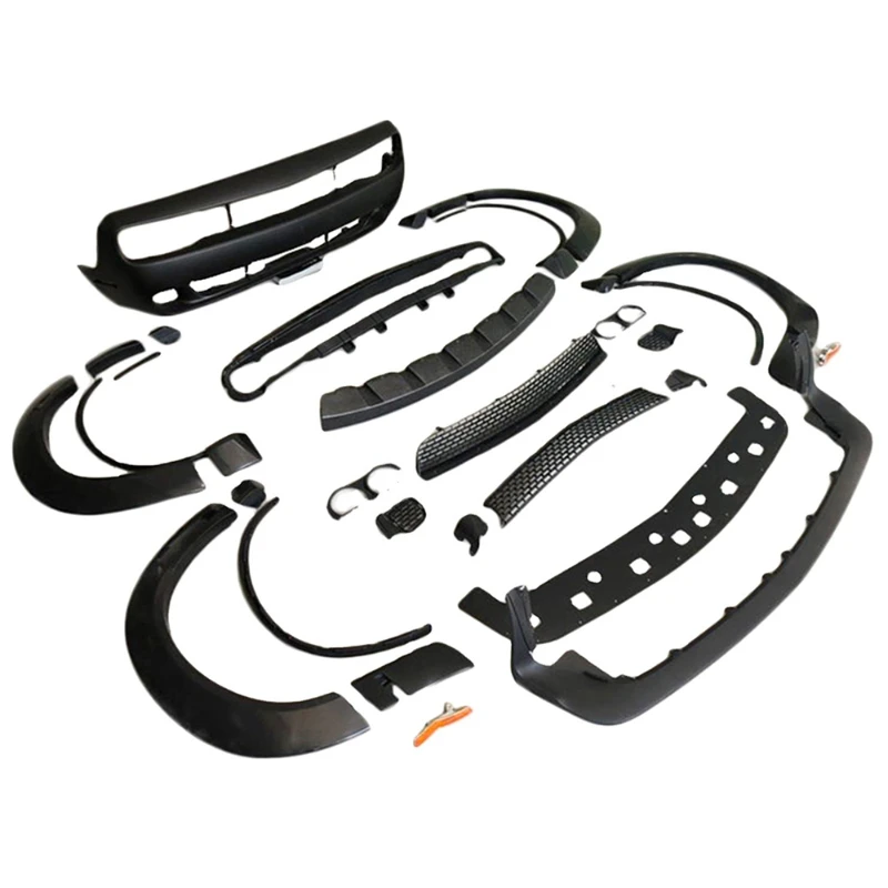Demon Style Front Bumper Wide Flares Body Kit PP Material Direct Bolt‑On Fit Challenger 2008‑2014