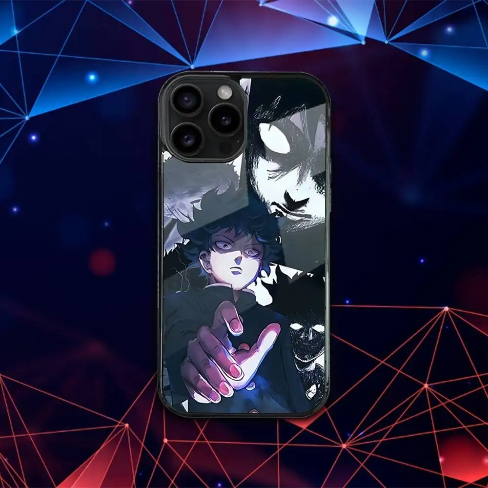 M-Mob Anime Psycho 100 Phone Case For iPhone 17,16,15,14,13,12,11,Pro,Max,Plus,Mini,SE4,E Magnetic Magsafe Wireless Charging