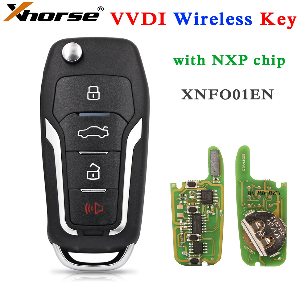 

Xhorse VVDI Wireless Universal Remote XNFO01EN Car Key For Ford English Version for VVDI2 VVDI Key Tool