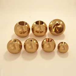 Pure Brass Internal Thread Spherical Nut Bald Head Plug Decorative Screw Cap Lighting Fixture Accessories M6M8M10M12