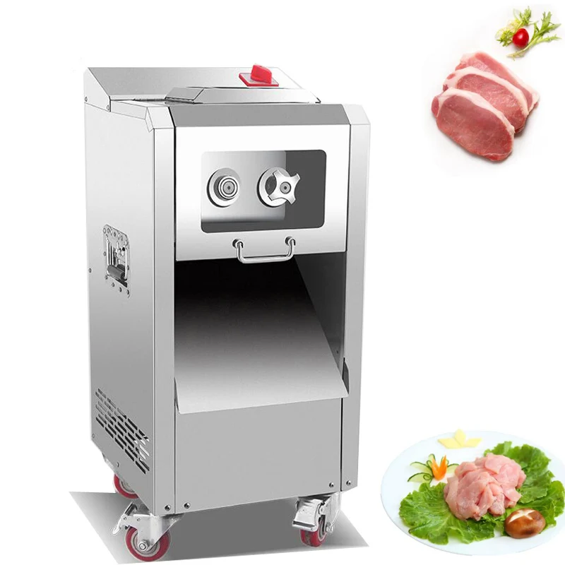 

Commercial Meat Slicer High-efficiency Stainless Steel Meat Cutter Fresh Beef Mutton Meat Cutter Slice and shred